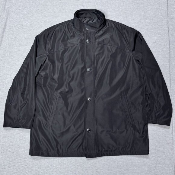 Jean Paul Germain Mens Black 2 in 1 Jacket Removable Vest Button Front 2X Reg - Picture 1 of 16